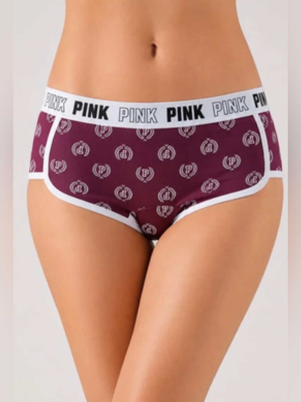 Victoria's Secret PINK Logo Waistband Boyshort /Shortie Panty ~ Size: X-Large